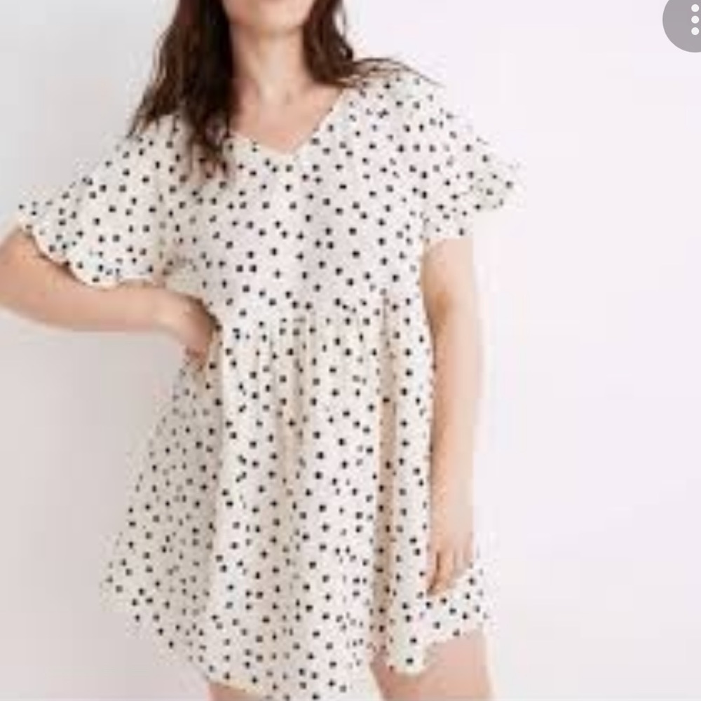 Madewell polka dot dress size M